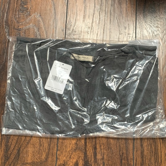 NWT Free People Under The Sun Tee in Black - Picture 5 of 7